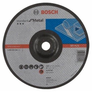 Disco de Corte concavo Estandard Metal 180x3x22.23mm Bosch
