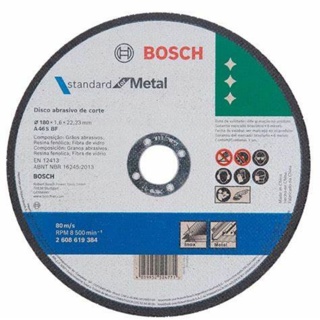 Disco de Corte Estandard Metal 180x1.6x22.23mm Bosch