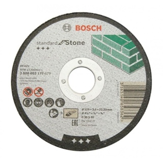 Disco de Corte Estandard Piedra 115x2.5x22.23mm Bosch
